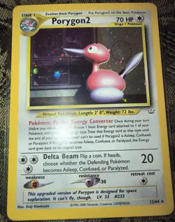 Pokemon Porygon2 Neo Revelation 12/64 Holo Rare Card 70 HP The Pokemon Company - Image 1