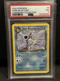Dark Blastoise Legendary Collection 4/110 Non-Holo Rare Card PSA 7 - Pokemon TCG - Image 1