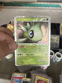Pokemon Celebi 92/102 Triumphant Holo Rare Basic 60 HP Card 2010 - Image 1