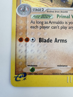 Armaldo Holo Rare EX Sandstorm 1/100 Pokemon Card NM - Image 3
