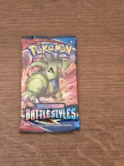 Pokemon TCG Sword & Shield Battle Styles SEALED English Booster Pack x1 - Image 1