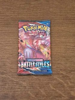 Pokemon TCG Sword & Shield Battle Styles SEALED English Booster Pack x1 - Image 2