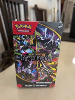 Pokemon TCG Mega Evolution Pitch Black Booster Bundle Box 6 Packs 2025 English - Image 1
