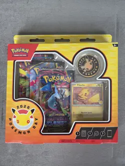 Pokemon TCG Pokemon Day 2026 Collection Pikachu Promo 3 Booster Packs - Image 1