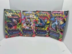 Pokemon TCG Sealed Booster Pack Phantasmal Flames Full Art Set 4X Packs - Image 2