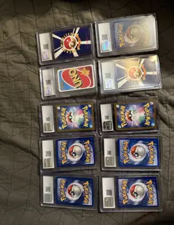 CGC Graded Pokemon TCG 10-Card Lot Base Set/Jungle/D&P w/ Pikachu - Image 1