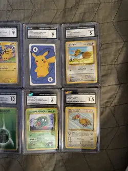CGC Graded Pokemon TCG 10-Card Lot Base Set/Jungle/D&P w/ Pikachu - Image 4