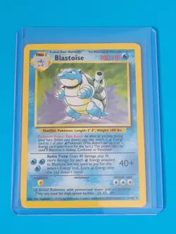 Pokemon TCG Blastoise Holo Card 2/102 Base Set LP Condition 1995 - Image 4