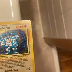 Pokemon TCG Machamp Holo 1st Edition Base Set #8/102 Holo LP - Image 4