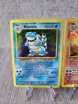 1999 Pokemon Base Set Trio - Charizard Venusaur Blastoise Holo Rares - WOTC LP - Image 3