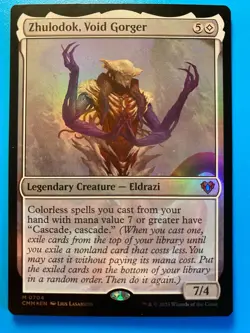 MTG 1x FOIL Zhulodok, Void Gorger 704 Commander Masters Magic Gathering x1 NM - Image 1