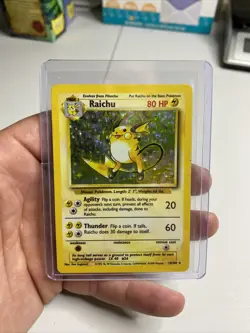 Pokemon TCG Raichu Base Set 14/102 Holo Unlimited Holo Rare - Image 5