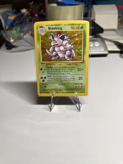 Nidoking 11/102 Pokemon Card Unlimited Holo Rare Base Set 1999 - Image 1