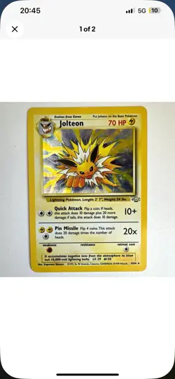 Wizards of the Coast Pokemon TCG Holo 9 Card Lot 1999 Base/Jungle/Fossil - Image 5