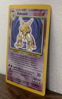Alakazam Base Set 1999 Holo Rare EN 1/102 80HP Pokemon TCG Pokemon - Image 2