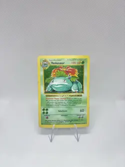 1999 Pokemon Venusaur 15/102 Shadowless Holo Base Set MP Vintage Card - Image 3