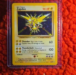 Wizards of the Coast Pokemon 1999 Zapdos Holo Lot 2 Base/Fossil 16/102 30/62 1st - Image 2