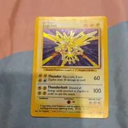 Wizards of the Coast Pokemon 1999 Zapdos Holo Lot 2 Base/Fossil 16/102 30/62 1st - Image 4