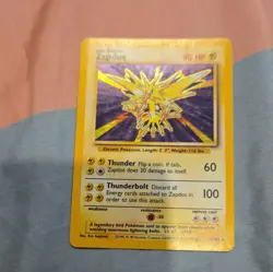 Wizards of the Coast Pokemon 1999 Zapdos Holo Lot 2 Base/Fossil 16/102 30/62 1st - Image 5