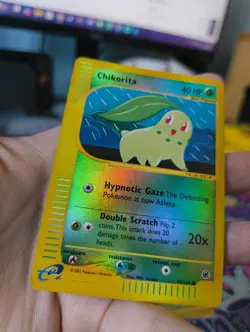 Pokemon TCG Chikorita Expedition Base Set 99/165 Reverse Holo - Image 2