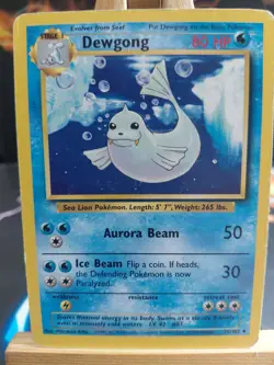 Pokemon TCG Dewgong Base Set Uncommon Card 25/102 Regular - Image 1