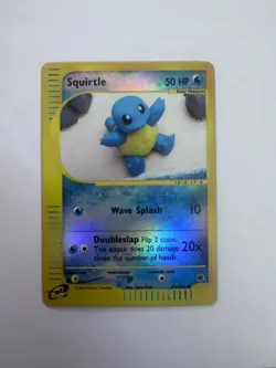 Squirtle 131/165 - Expedition Base Set Reverse Holo Pokemon TCG Yuka Morii Good - Image 1