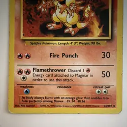 WOTC Pokemon TCG Magmar 36/102 Base Set Regular English 50 HP Unlimited - Image 3