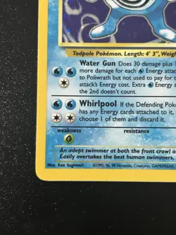 Poliwrath Holo Rare Pokemon TCG Card Unlimited Base Set 13/102 LP 1999 - Image 2