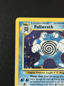 Poliwrath Holo Rare Pokemon TCG Card Unlimited Base Set 13/102 LP 1999 - Image 5