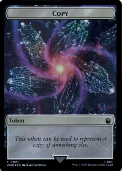 MTG Copy // Treasure (0029) Double-Sided Token Foil NM Doctor Who - Image 1