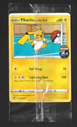 Pikachu On The Ball 001/005 - Pokemon FA Futsal UK Exclusive Promo Card - SEALED - Image 1