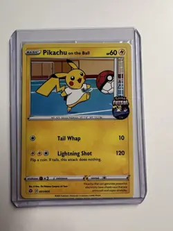 Pokemon Pikachu TCG Promo Card On the Ball Futsal, 001/005, Sealed New *RARE* UK - Image 1