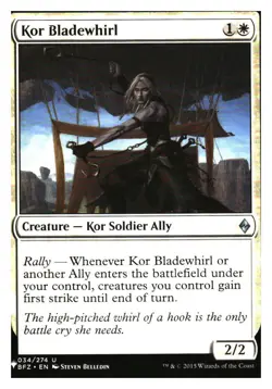 Kor Bladewhirl Battle of Zendikar MTG - NM+ - Image 1