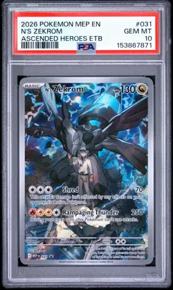 2026 Pokemon TCG N's Zekrom Me: Mega Evolution Promo Holo PSA 10 EN #031 - Image 1