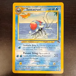 Pokemon TCG Southern Islands Tentacruel 10/18 Rare Regular Unlimited 60 HP 2001 - Image 1
