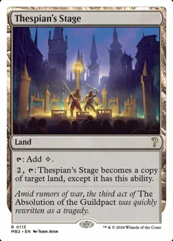 1x Thespian's Stage - White Border - Mystery Booster 2 - Near Mint, English - MT - Image 1