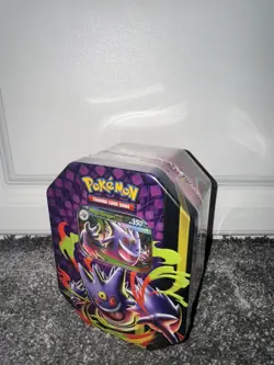 Pokemon TCG Chaos Rising - Mega Moonlit - Mega Gengar Ex Tin NEW & SEALED ✅ - Image 1