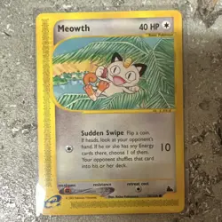 Nintendo Pokemon TCG Meowth 78/144 EX Dragon 2003 English Common 40HP - Image 1
