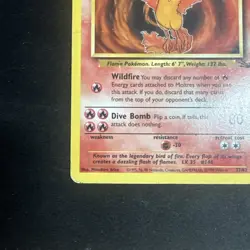 Pokemon TCG Moltres Fossil Card 27/62 Unlimited Rare Non-Holo - Image 3