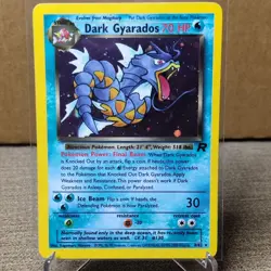 Vintage Pokemon TCG Dark Gyarados 8/82 Team Rocket Holo Rare English 1999 NM - Image 1