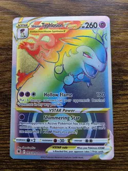 Pokemon TCG Hisuian Typhlosion VSTAR Astral Radiance Holo Card 193/189 NM - Image 1