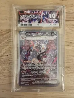 Pokemon TCG Charizard EX Paldean Fates Sir Ace 10 Gem Mint Card 234/091 - Image 1