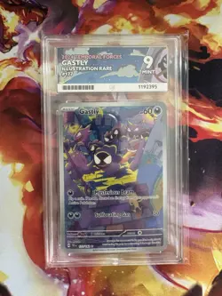 Pokemon TCG Gastly Holo Illustration Rare Card 177/162 Temporal Forces Ace 9 - Image 1