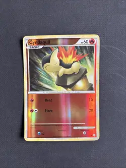 Pokemon TCG Cyndaquil 61/123 Reverse Holo Common Card Heartgold Soulsilver - Image 1