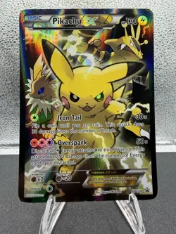 Pokemon TCG Pikachu EX XY124 XY Black Star Promo Holo 2016 English 2016 - LP - Image 1