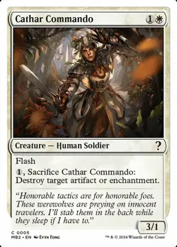 1x Cathar Commando - White Border - Mystery Booster 2 - Near Mint, English - MTG - Image 1