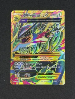 Pokemon TCG M Rayquaza EX Shiny Full Art Holo Card XY-Ancient Origins 98/98 - Image 1
