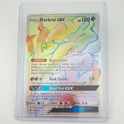 Pokemon TCG: Burning Shadows Darkrai GX 158/147 Full Art Holo UR English (2017) - Image 1