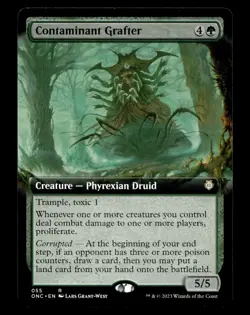 Contaminant Grafter (Extended Art) 55 R Commander: Phyrexia: All Will Be One - Image 1
