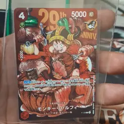 Bandai One Piece Card Game 29th Anniversary Monkey D. Luffy P-159 Holo Promo JP - Image 3